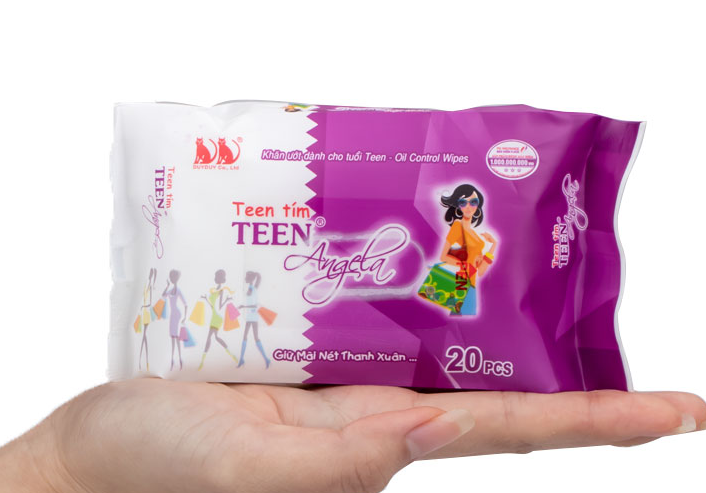 Khăn ướt tuổi teen Angela (20pcs)