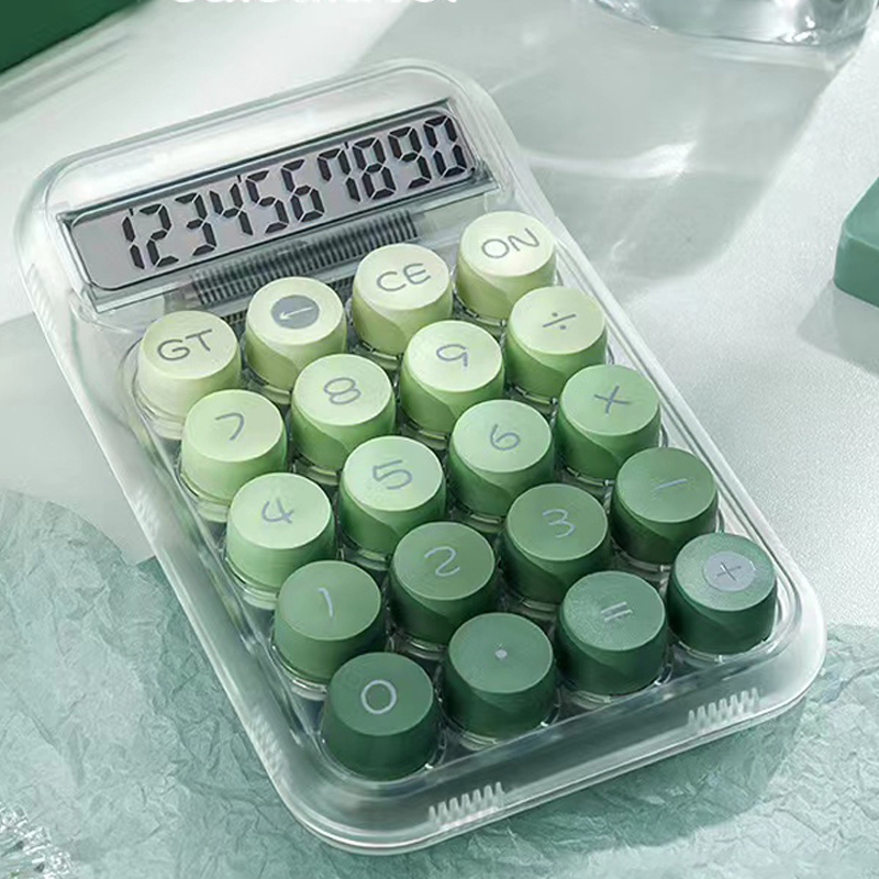 【Trick or Treat Alliance Mall】Gradient Large Button Calculator Large Screen Electronic Calculator 10 Digit Student Calculator.