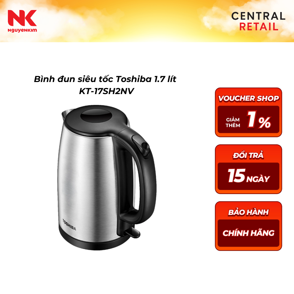 Bình đun siêu tốc Toshiba 1.7 Lít KT-17SH2NV