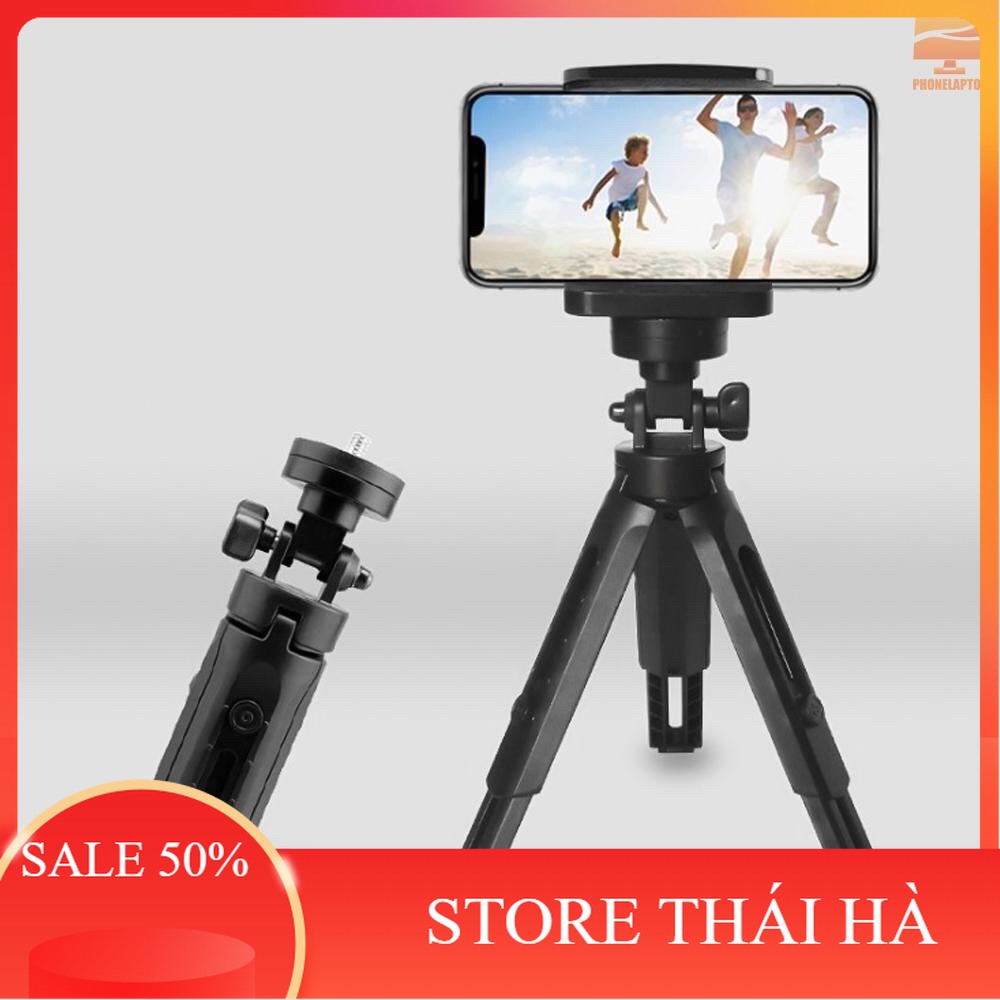 [Sản Phẩm Loại 1] Hợp kim Tripod chụp ảnh quay phim mini 3 chân giá đỡ cho điện thoại smartphone xoay 360 cao cấp_B052