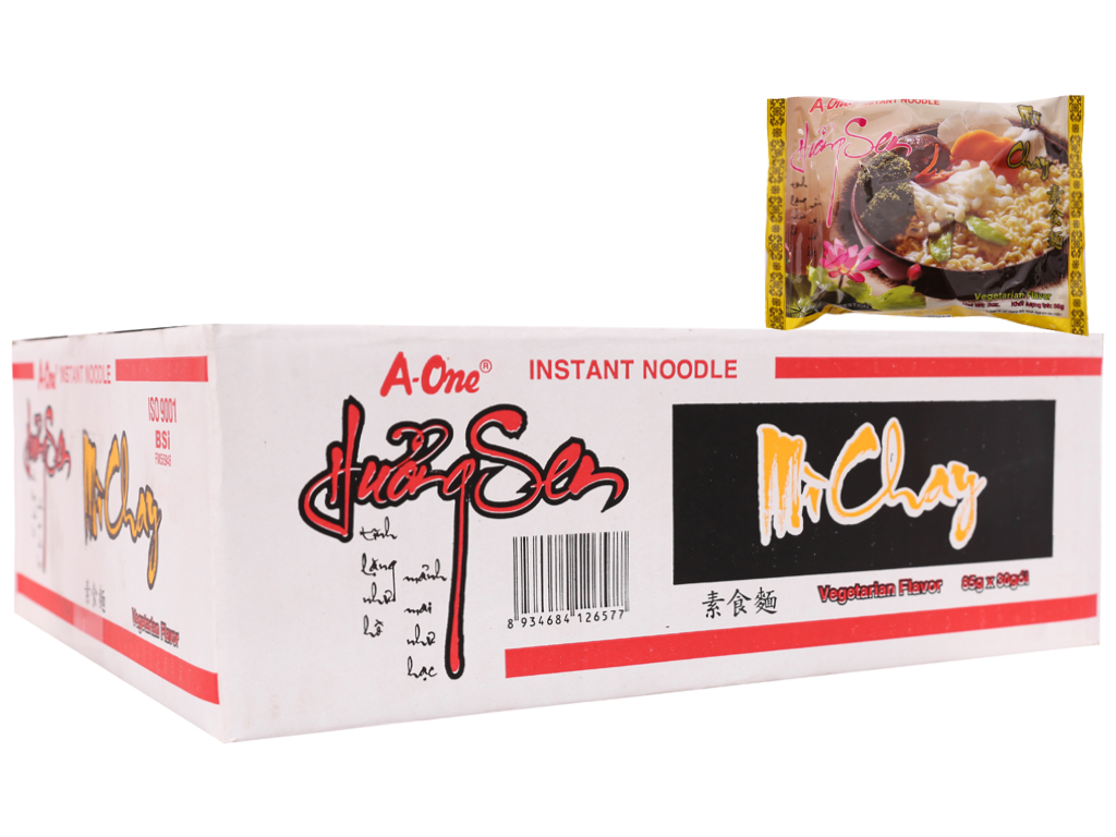 TH 30 GÓI MÌ A ONE CHAY HƯƠNG SEN 85GR -C