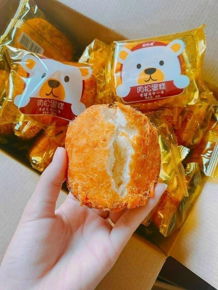 Bánh gấu ruốc chà bông thùng 30c