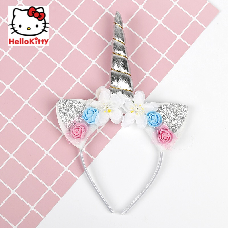 Cute Unicorn Headband For Party Headwear With Hair For Kids Girls