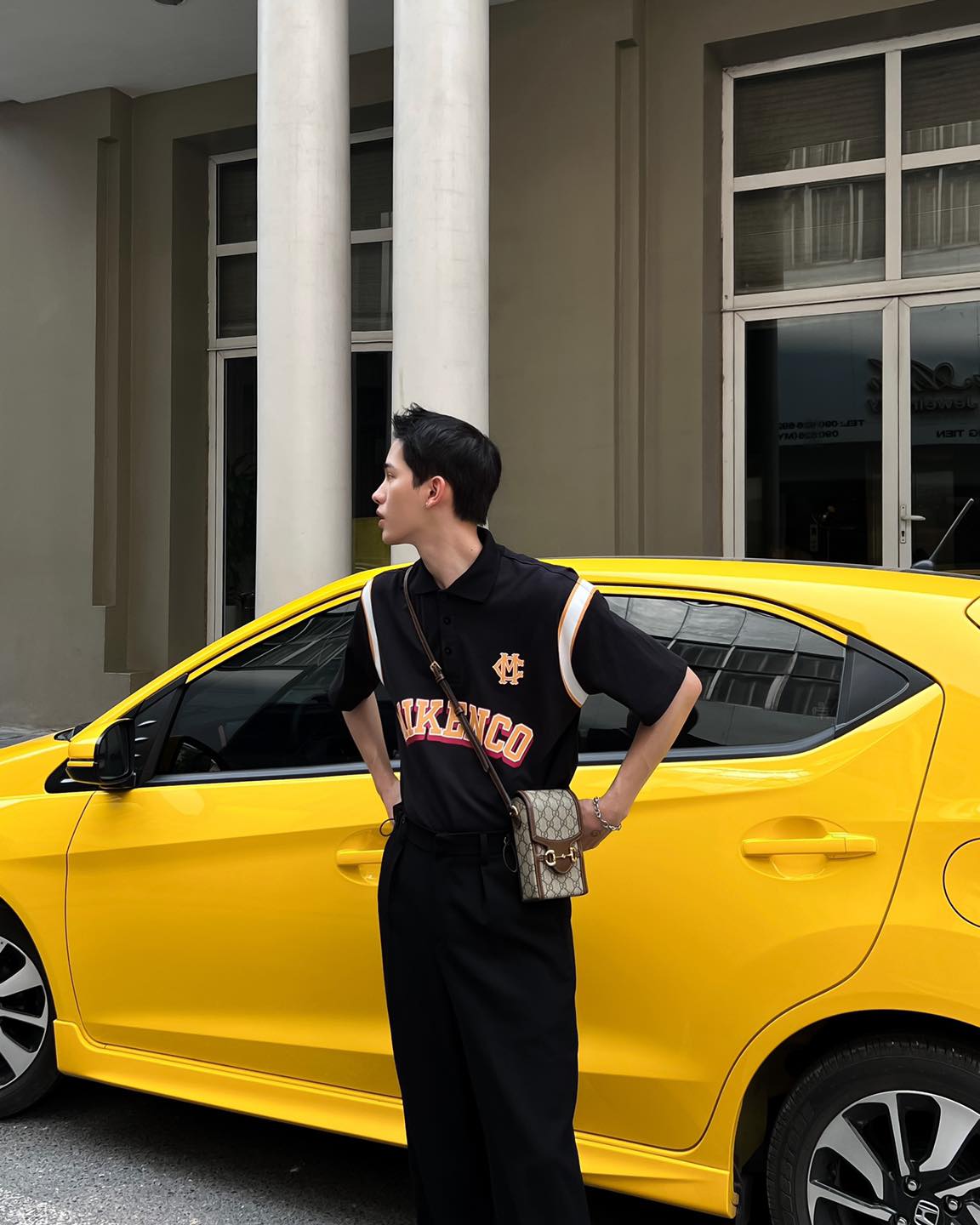 Áo phông nam MIKENCO Prime polo oversize