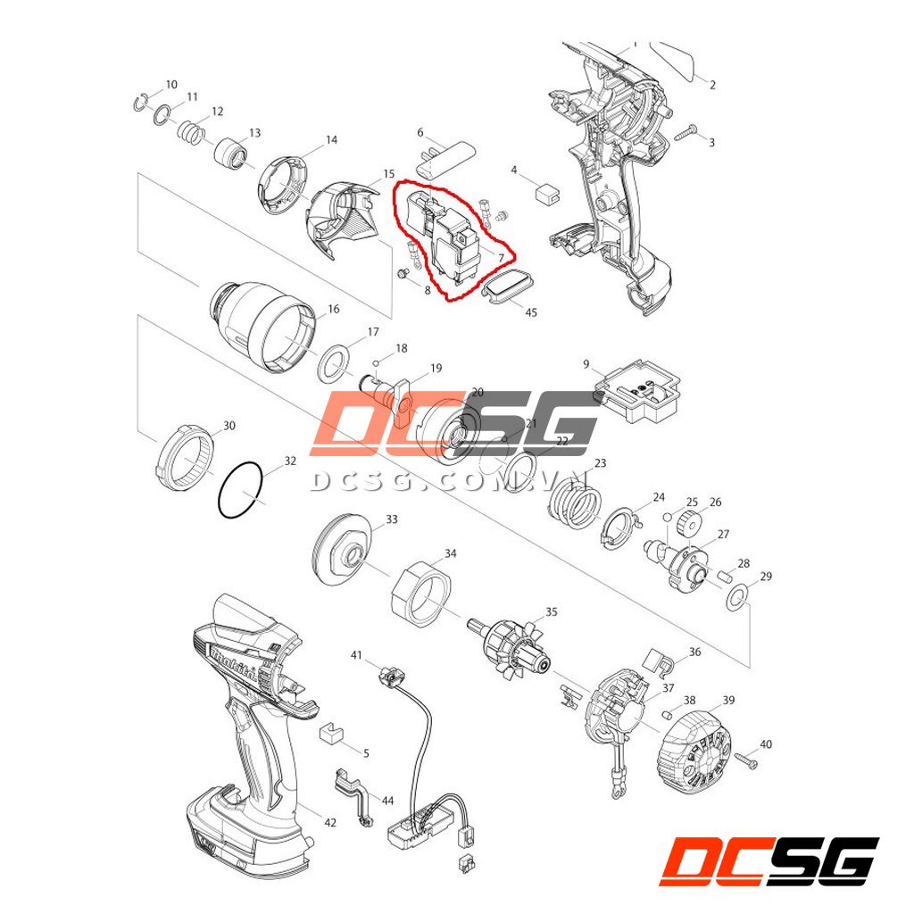 Công Tắc Makita TD/DTD134/146 650722-8
