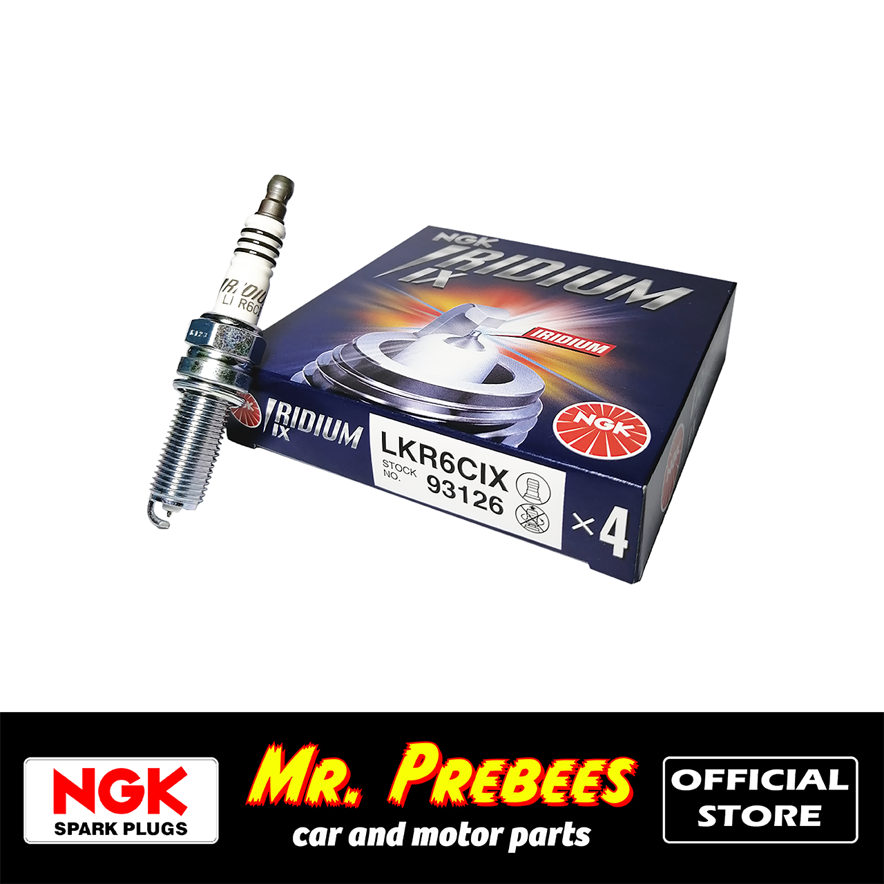 NGK IRIDIUM Spark Plug (LKR6CIX) For Hyundai Grand i10, Kia Picanto ...