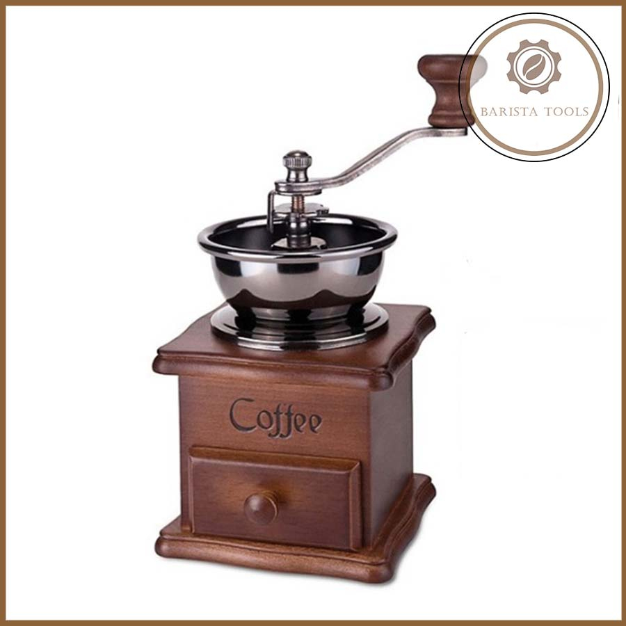 Máy xay cà phê mini kiểu dáng cổ điển Dụng cụ barista