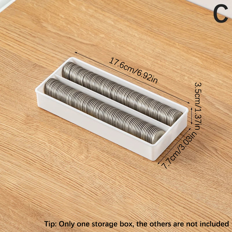 Portable Storage Box Paper Money Album Currency Banknote Case Coin Storage Collection Boxes Holder Transparent Plastic Case. 