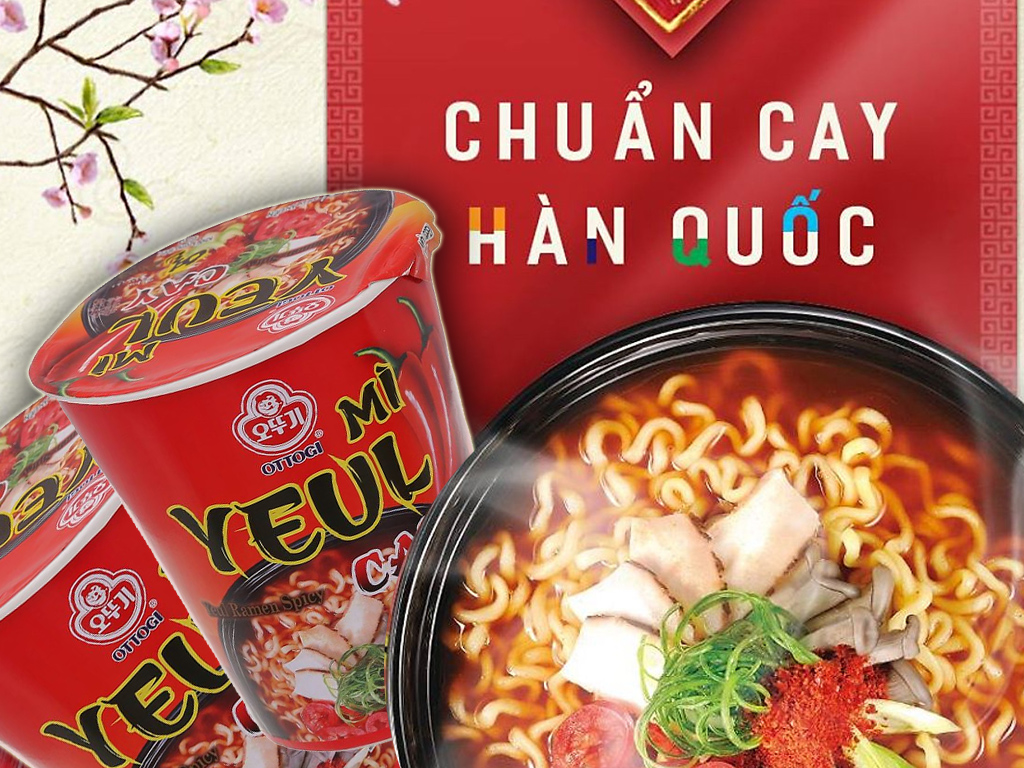 Mì Ottogi Yeul Vị Cay Ly 62g
