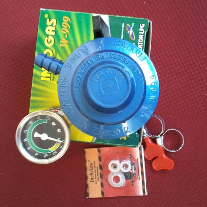 Regulator Gas Lpg Pertamina Anti meledak Indogas manometer Matic