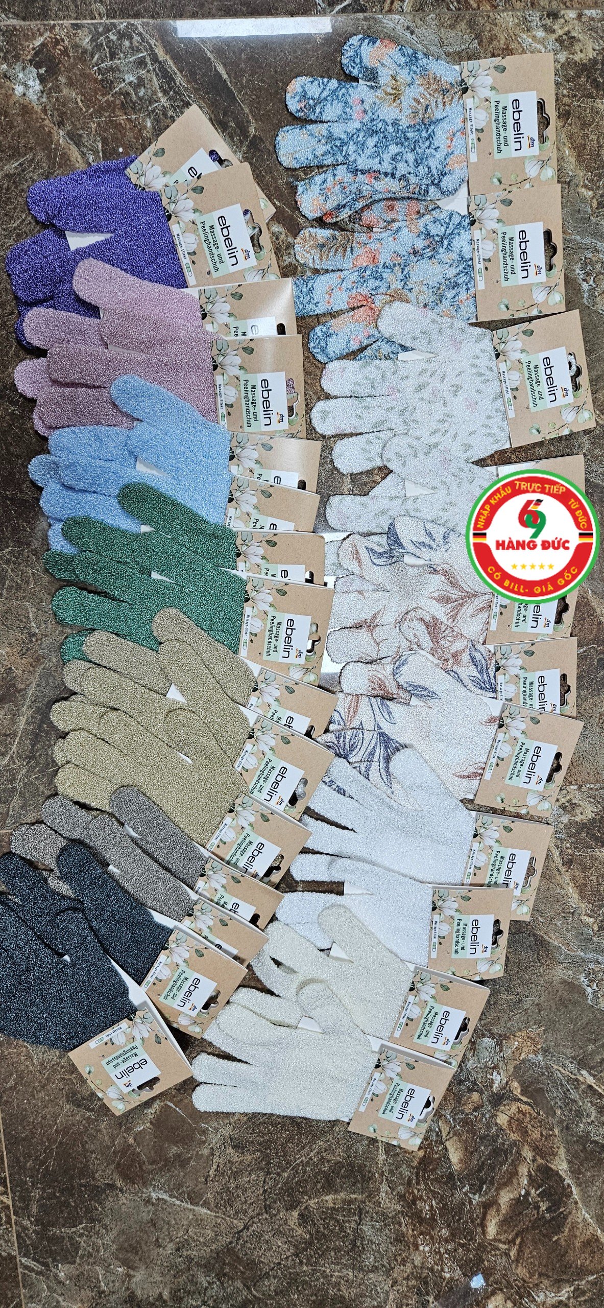 Găng tay tắm tẩy da chết ebelin - hangduc69