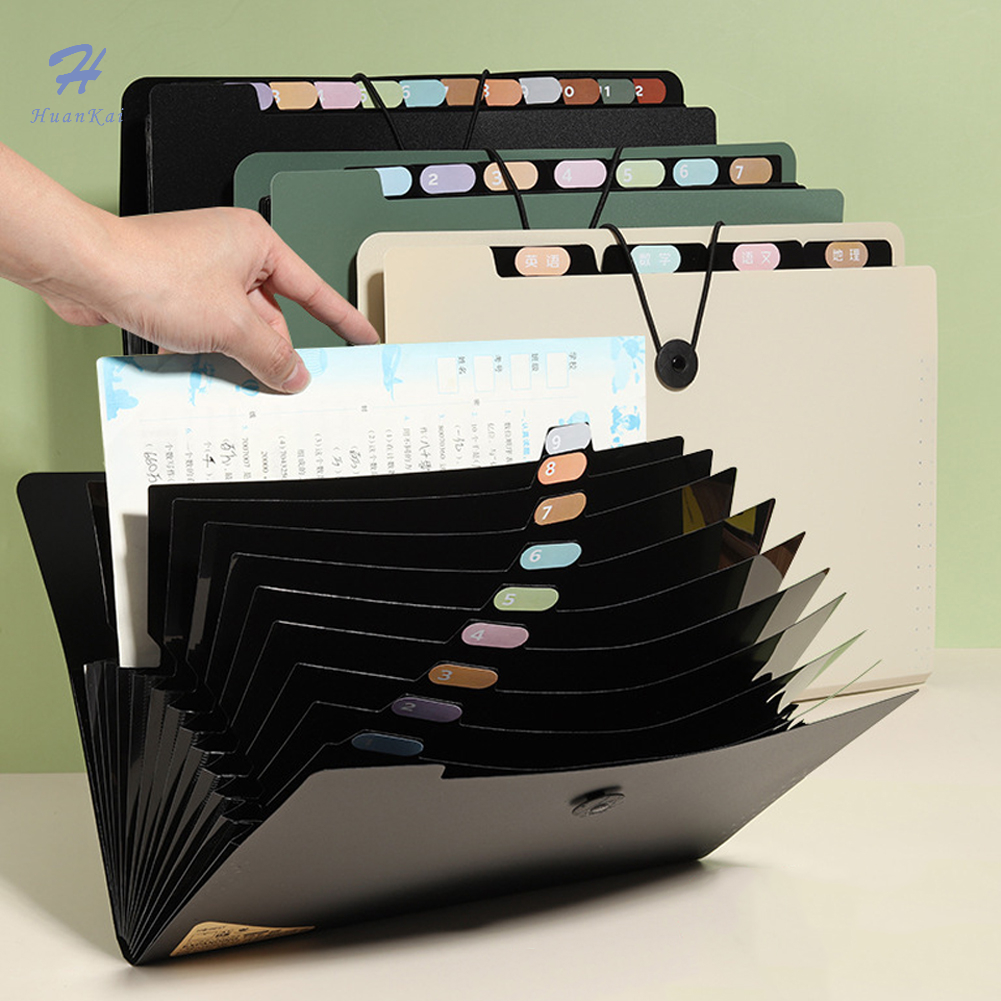 Huankai 8 Layers A4 File Folder Storage Test Paper Desktop Tool Organ ...