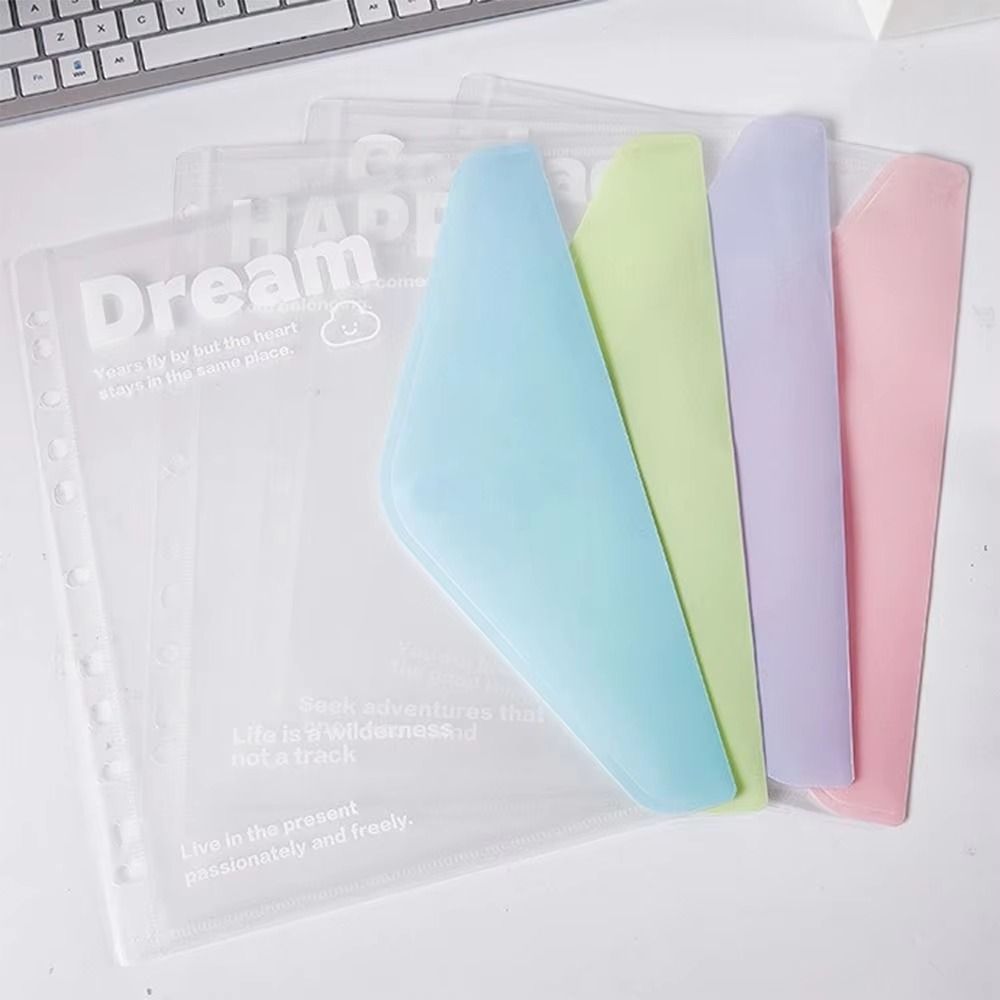 Simple A4 Loose Leaf File Folder Transparent File Bag A4 Loose Leaf ...
