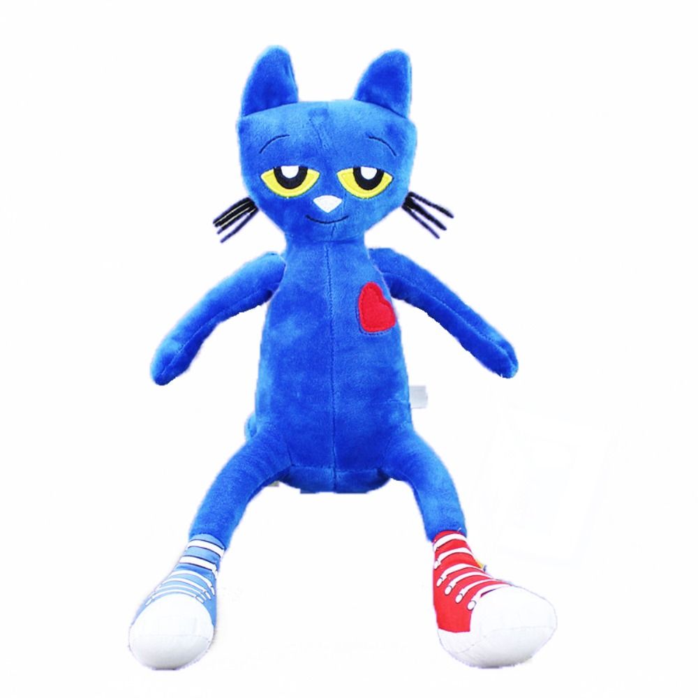 AUAUDAN Children Gift Cartoon Accompany Toys Sofa Cushion Appease Toy Wedding Party Decor Plush Pillow Home Decoration Blue Cat Plush Toys Pete The Cat Plush Toys Stuffed Animal Doll Pete The Cat Stuffed Toys