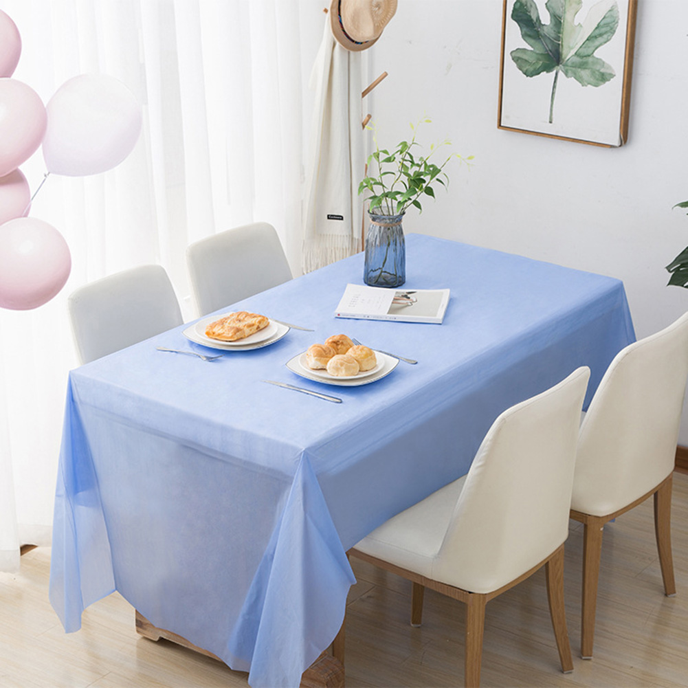 1 PC Dùng Một Lần màu trơn Khăn Trải Bàn tiệc sinh nhật Đám Cưới Giáng Sinh Bảng Bìa Lau Bao Gồm Hình Chữ Nhật Bàn Trang trí bằng vải