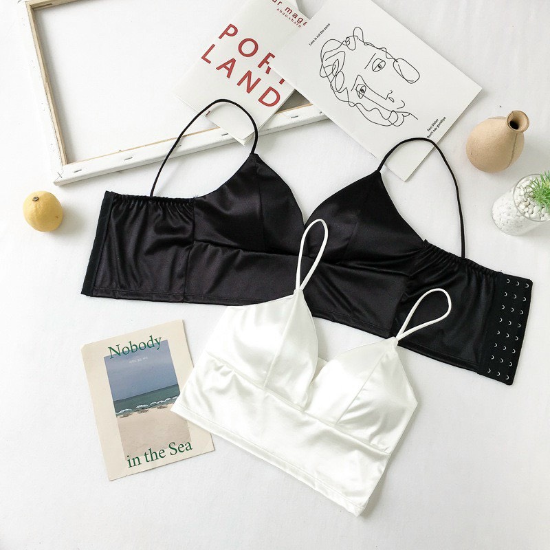 Áo Bra Satin Phi Lụa 2 Dây Sexy