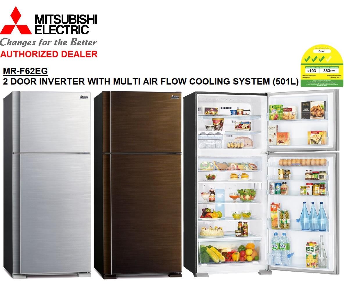 mitsubishi fridge inverter