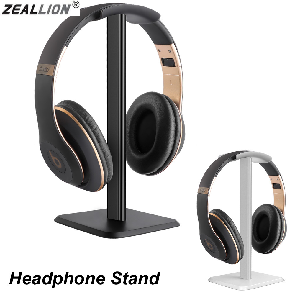 Zeallion Universal Headphone Stand Aluminuim Headset Holder Aluminum Supporting Flexible Headrest Fashion Headphone Hanger