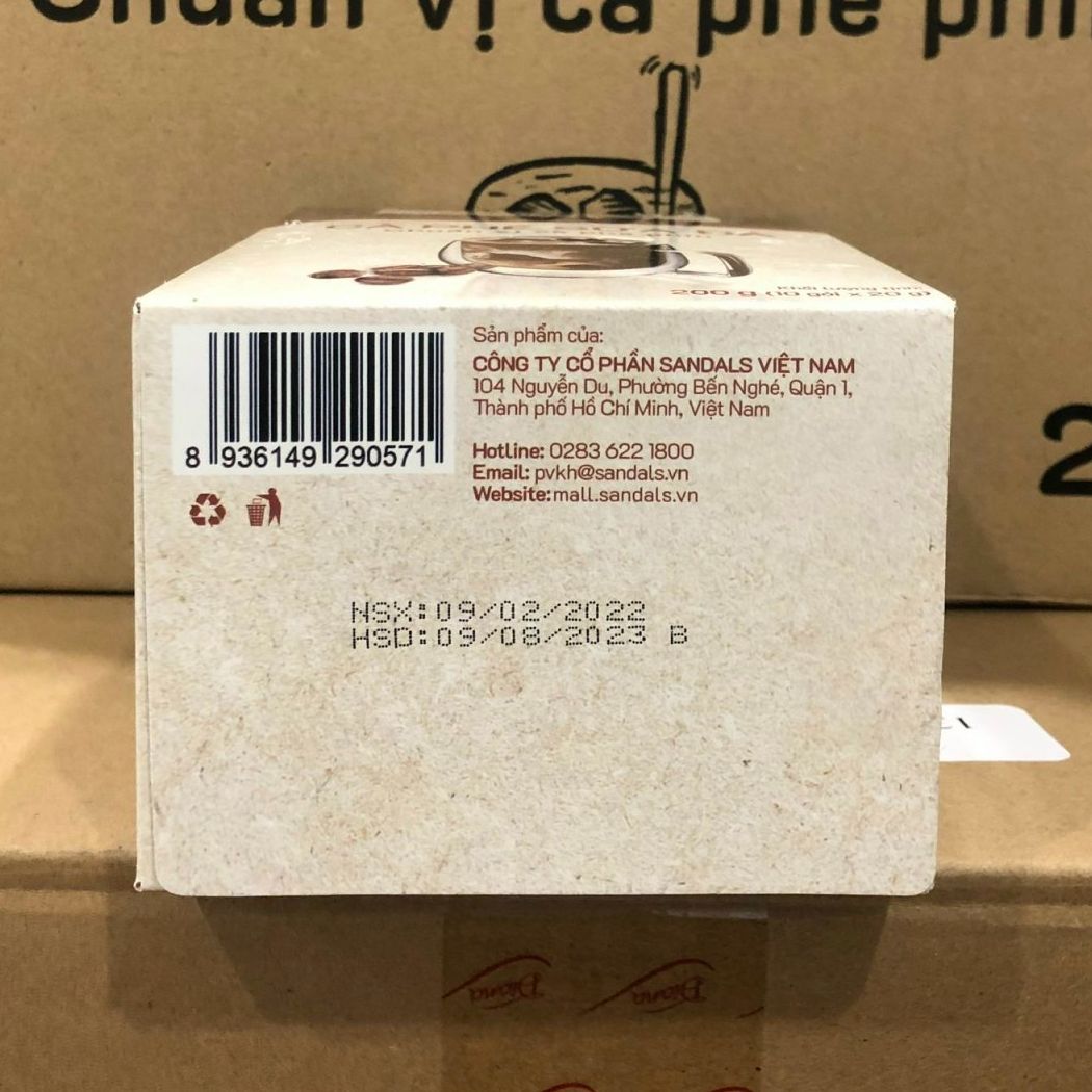 Cà phê hòa tan GUNAM cà phê sữa đá (hộp 10 gói x 20g)