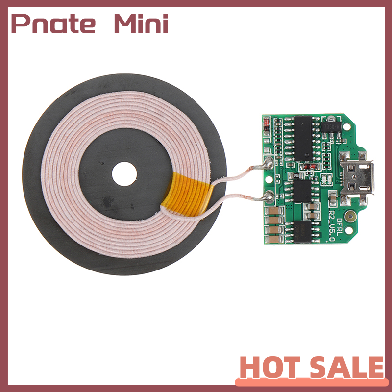 Pnate 10W QI Wireless Charger Module Micro USB Transmitter PCBA Circuit Board Coil