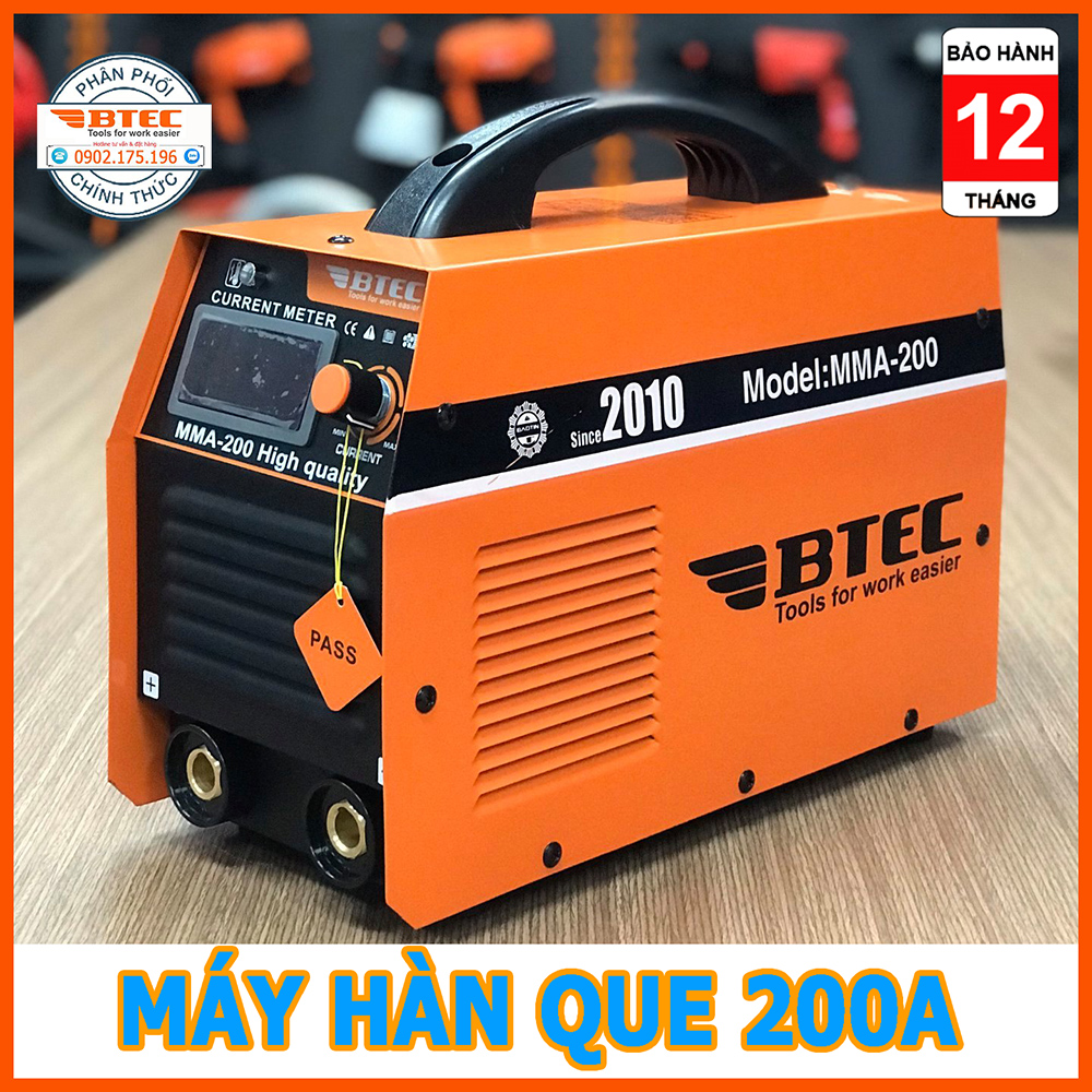 Máy hàn điện tử Btec MMA-200 xác lớn