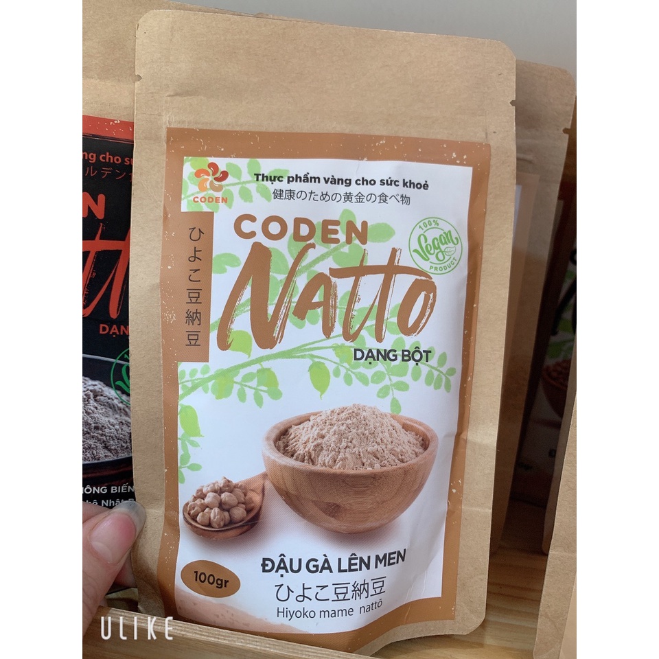 Natto đậu gà dạng viên/bột, túi 100g