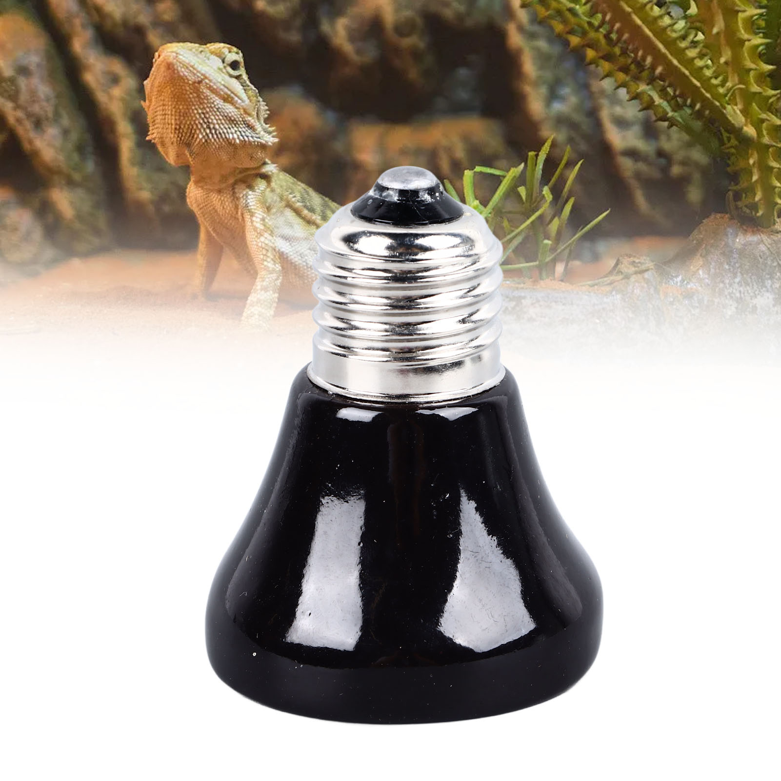 Reptile Heat Lamp Ceramic Heat Emitter No Light Emitting Heat Bulbs for Chicken Cats Parrots