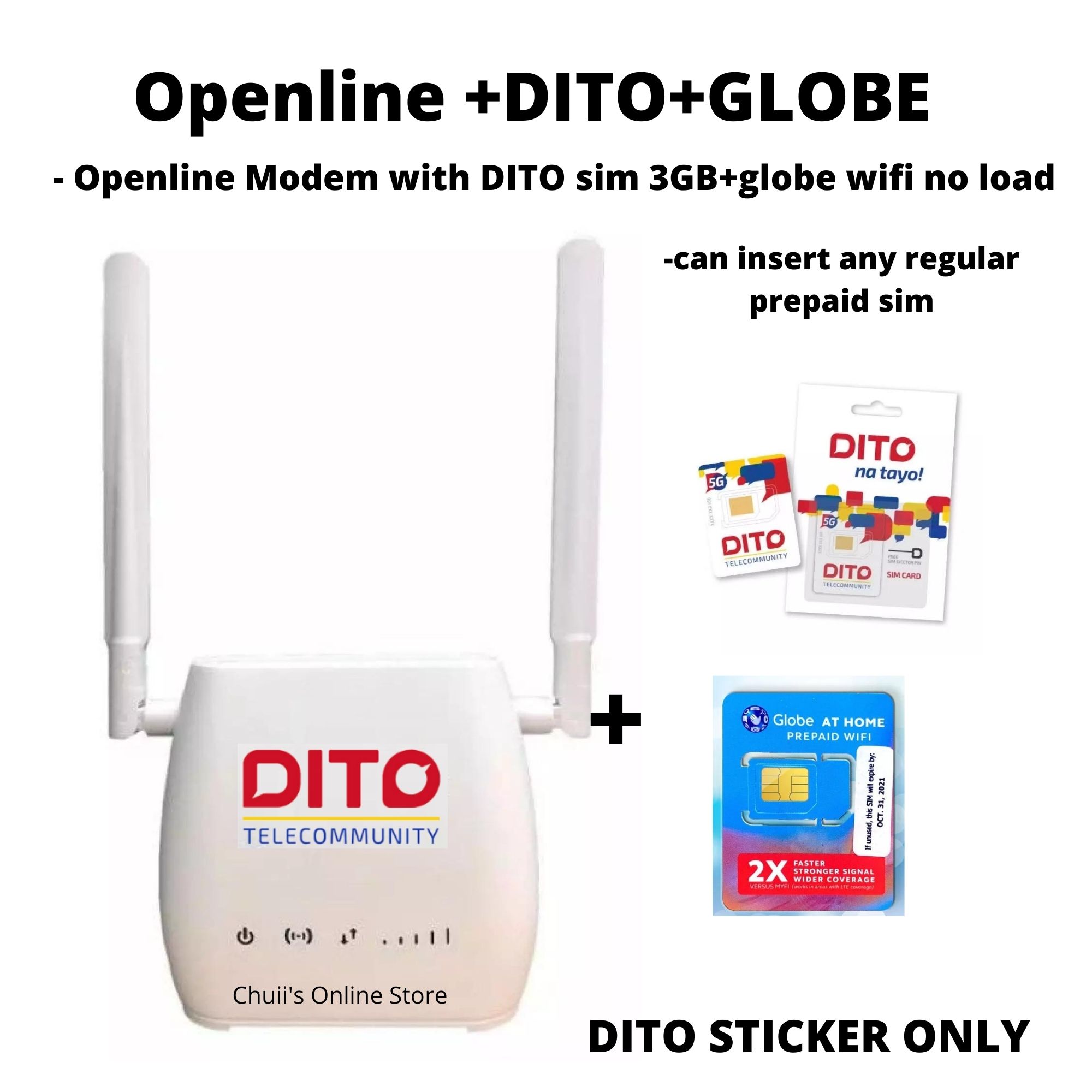 ZLT S10G DITO MODEM OPENLINE ,DITO STICKER ONLY(read the description ...