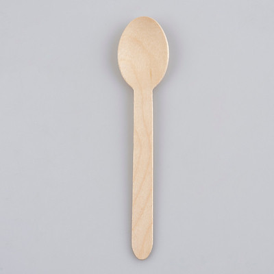 100 cái thìa gỗ 16cm/10cm dùng 1 lần cao cấp