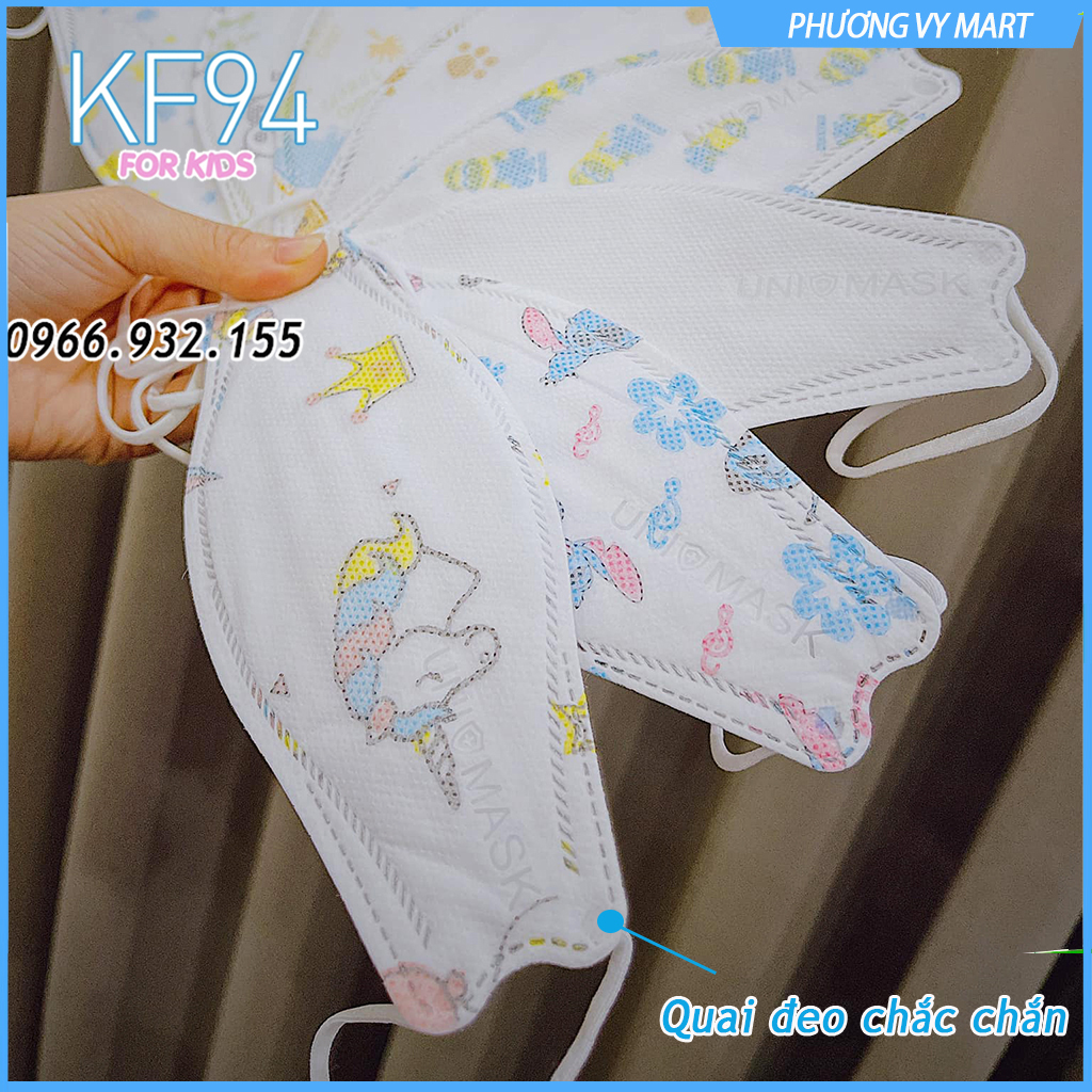 Set 20 chiếc khẩu trang trẻ em 4 lớp KF94 UNI MASK