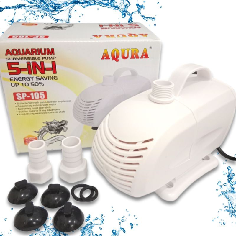 Pompa Kolam Hidroponik AQURA 5IN1 SP 105