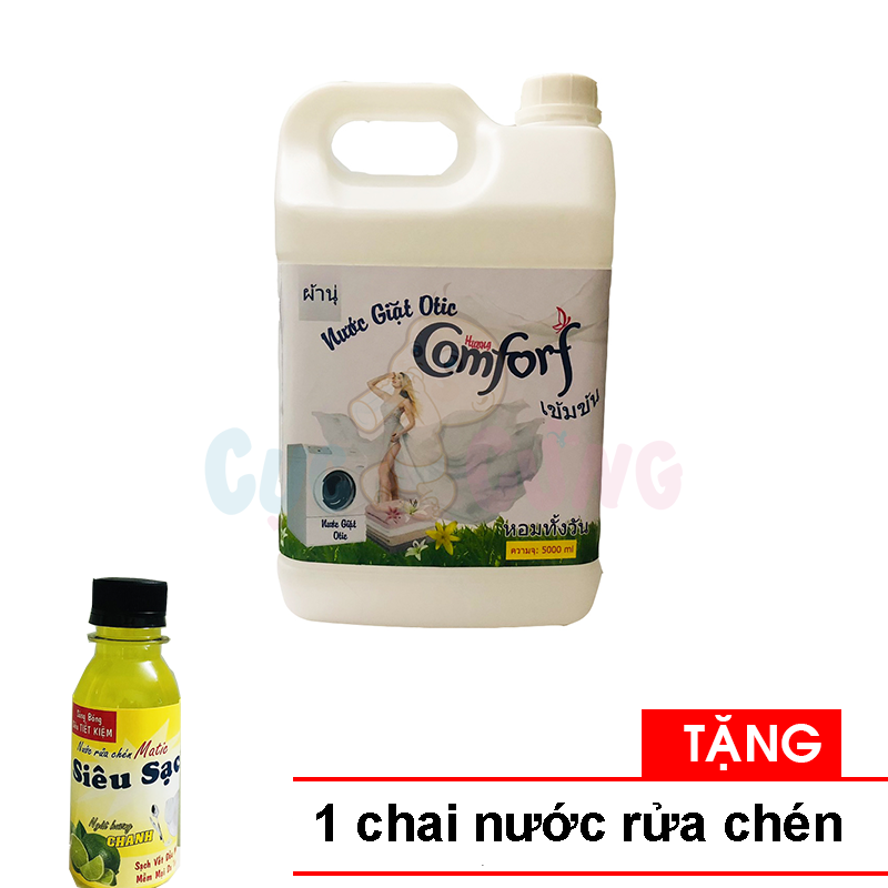 Nước giặt quần áo hương Comfort Thái Lan 5 lít Tặng 1 chai nước rửa chén