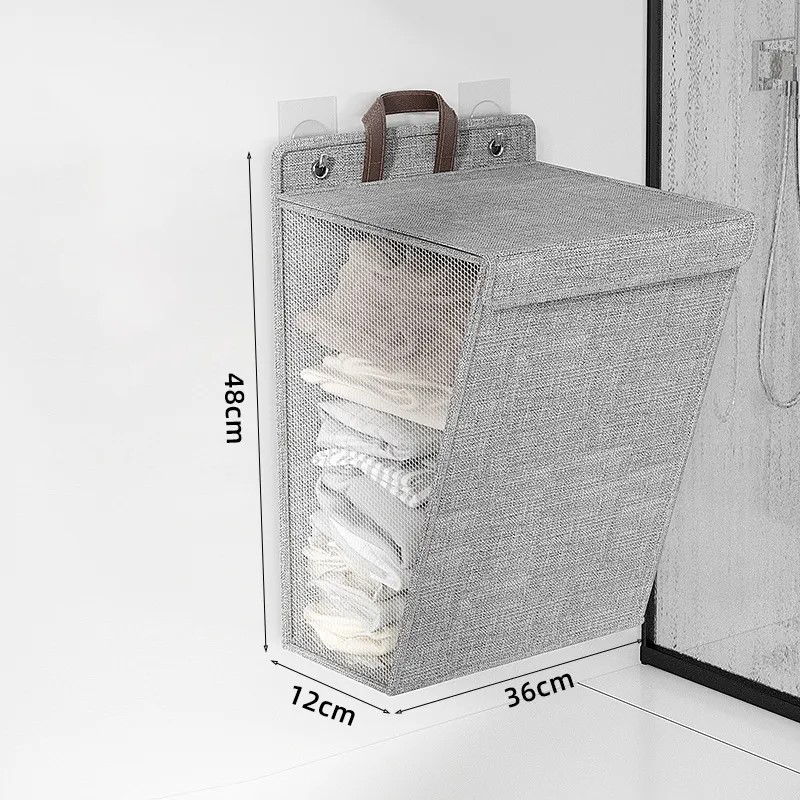 Đa Năng treo tường Giỏ đựng đồ giặt có thể gập lại không thấm nước quần áo bẩn Đồ Lót Vớ túi lưu trữ Cho Nhà Phòng Tắm Thuận Tiện Tiết Kiệm Không Gian Giặt Tổ chức Túi