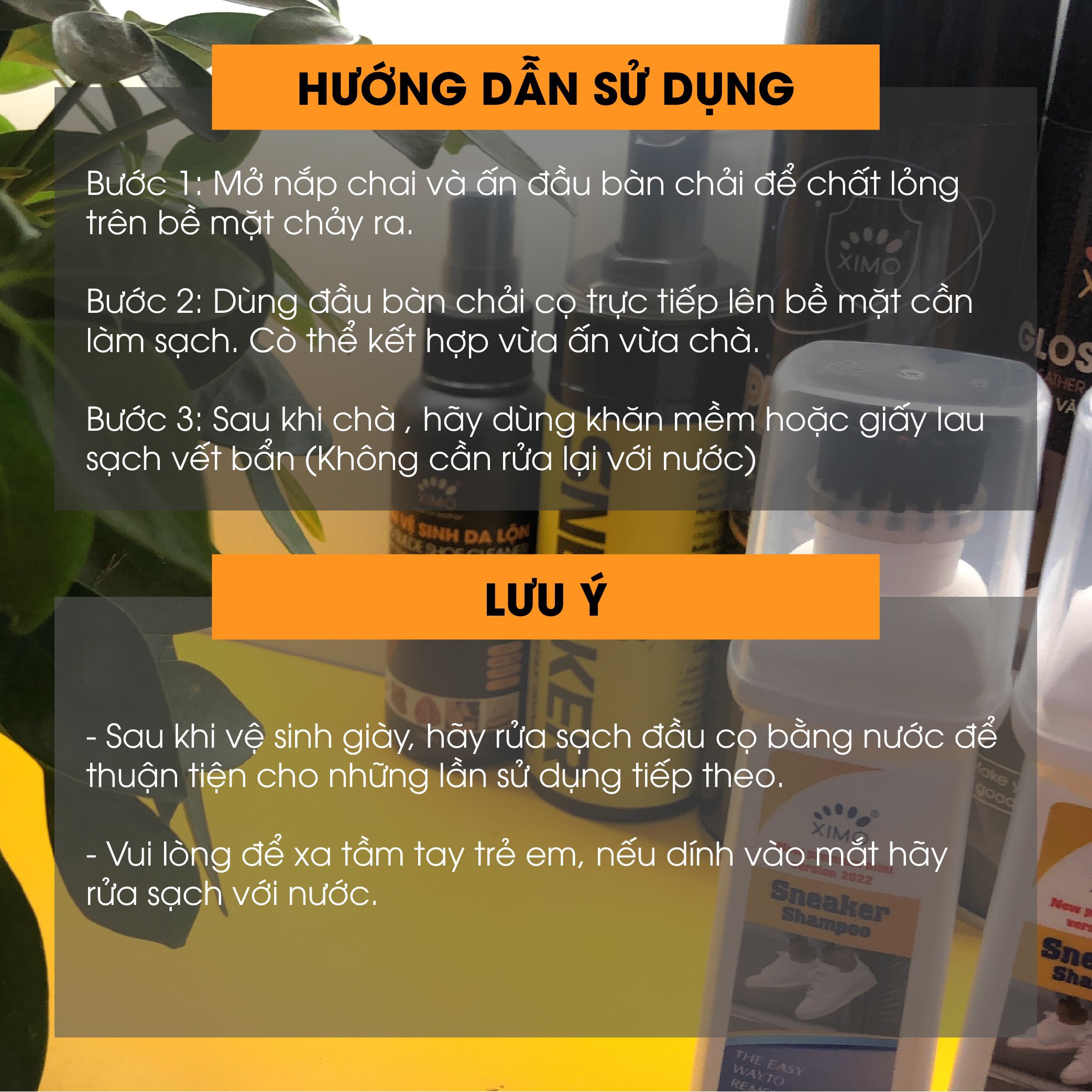 Chai vệ sinh giày Sneaker Shampoo cao cấp 100ml
