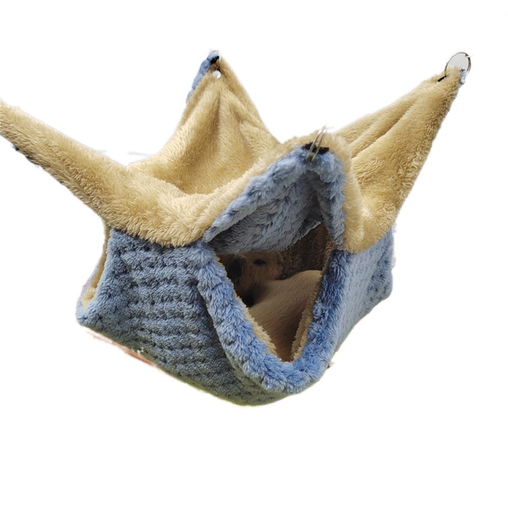 Zzewea shop fashion plush warm pet sleeping bag pet hammock hamster cage squirrel beds