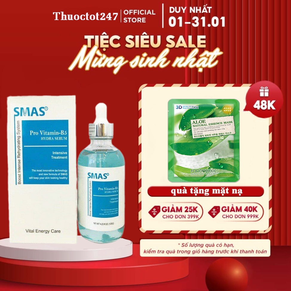 Serum Smas Pro B5 Hydra 120ml dưỡng ẩm phục hồi da
