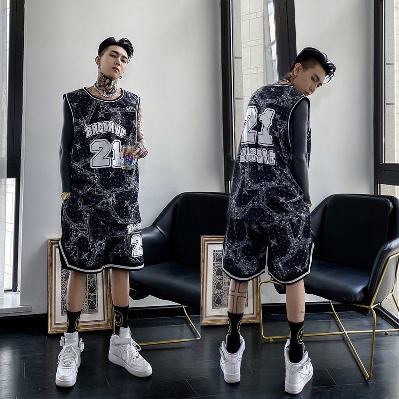 Đồ bộ bóng chày số 21 nam sát nách đủ màu chất thun cao cấp gồm áo 3 lỗ và quần short thun có túi 2 bên tiện lợi Unisex bigsize nam nữ mặc nhà thể thao tập gym du lịch chụp hình siêu ngầu mát mẻ mùa hè 01