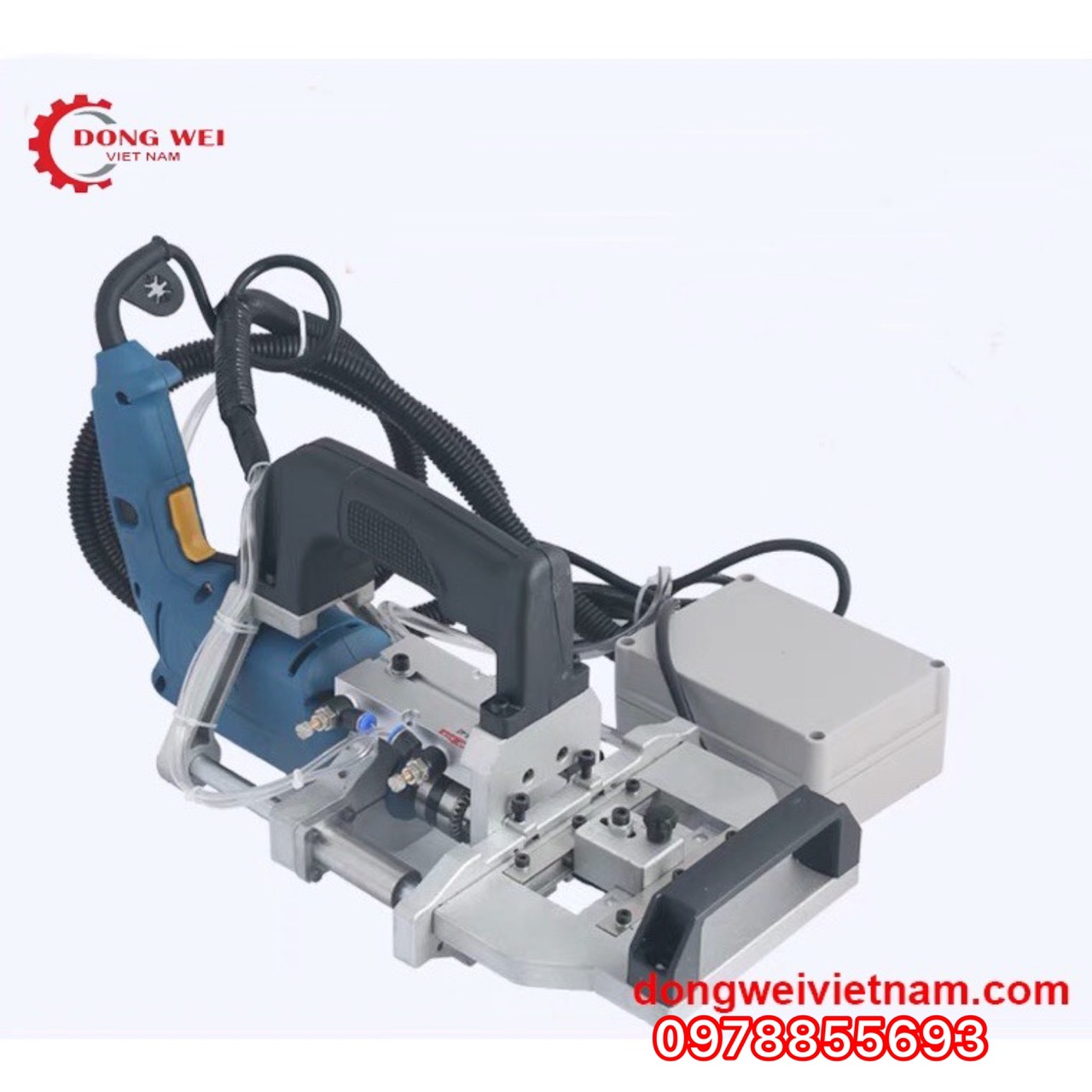 Máy khoan liên kết chốt cam gỗ cầm tay