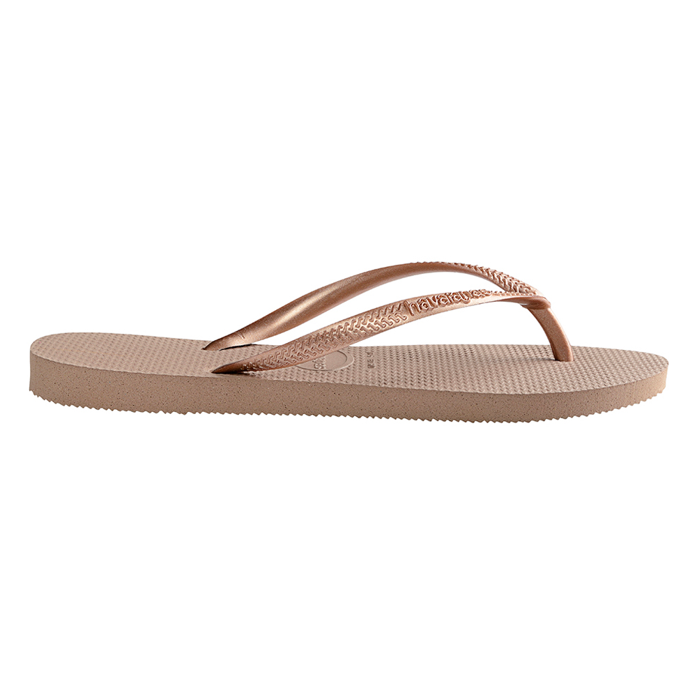 havaianas slim rose gold