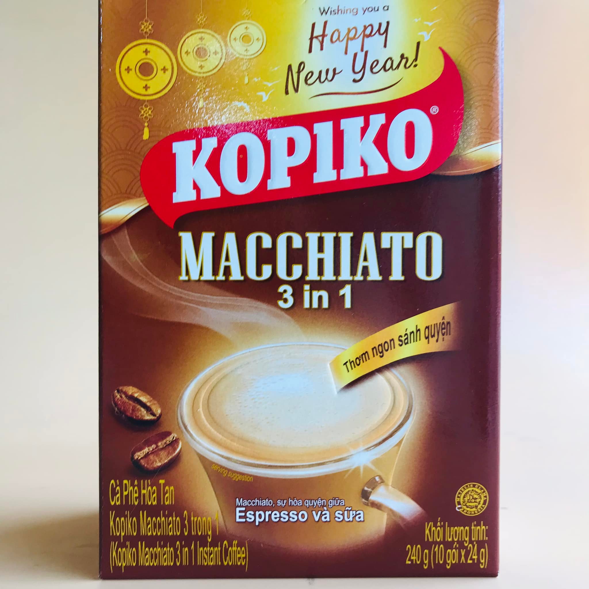 Cà phê (cafe) sữa KOPIKO MACCHIATO hộp 240g