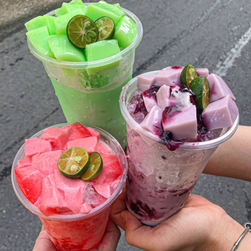 Combo 5 vị Pudding Trứng, Dâu, Khoai Môn, Dưa Lưới, Chocolate (100-500gr)