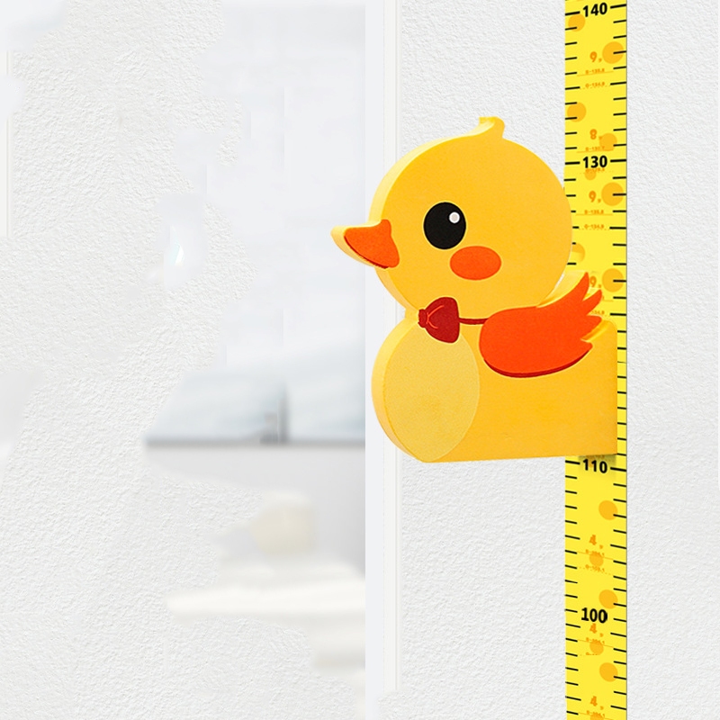 Thước đo chiều cao dán tường cho bé [Tặng kèm sticker trang trí]