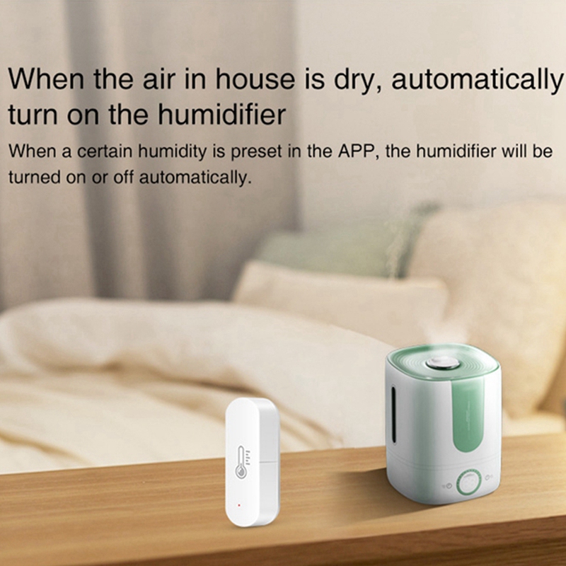 Tuya WiFi Temperature Humidity Sensor Smart Home Meter Indoor Hygrometer Smart Life App Control