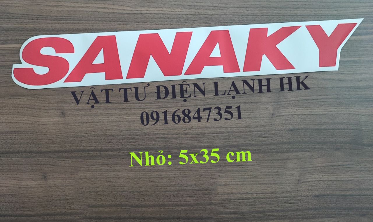 Tem decal dán tủ đông mát tủ kem sanaky - alaska decan trang trí