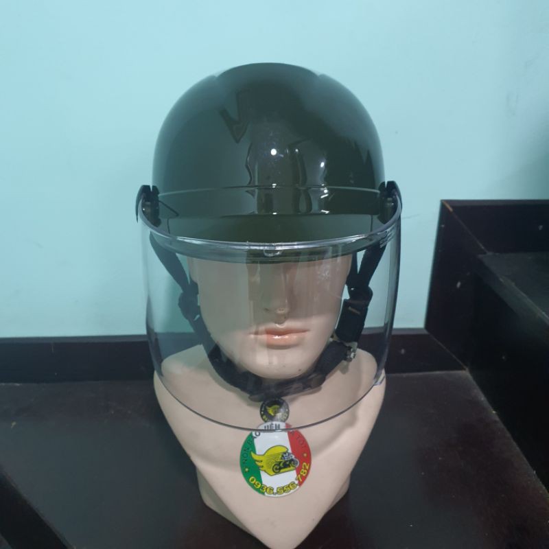 Nón bảo hiểm Chita xanh rêu