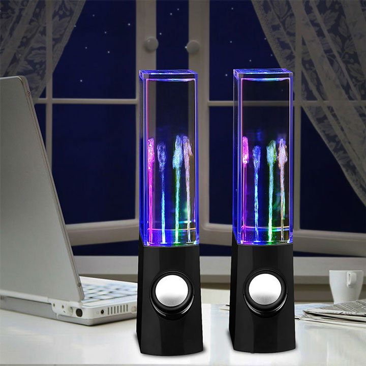 Bộ loa vi tính nhạc nước đèn led phát sáng nhảy theo điệu nhạc - nguồn usb jack 3.5