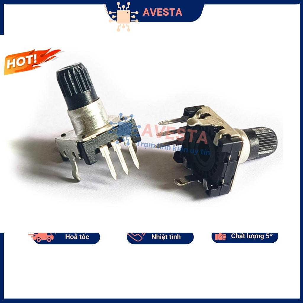 Công tắc volume vô cấp EC12 15mm 3 chân Avesta