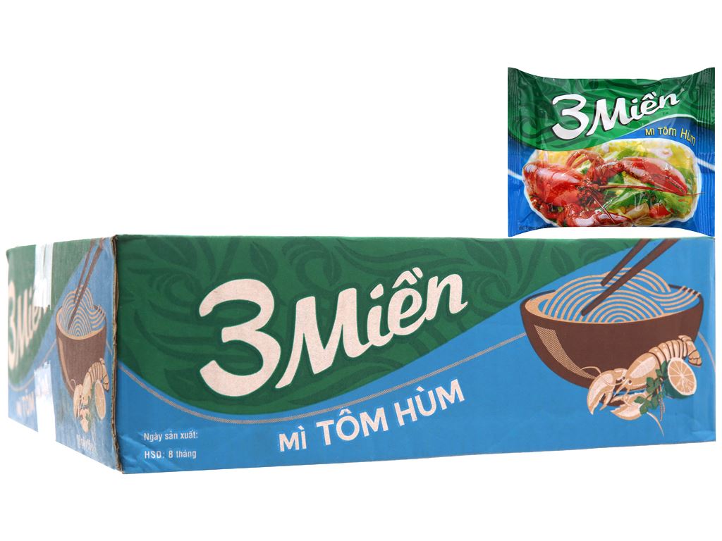 Mì 3 Miền Tôm Hùm Gói 65g