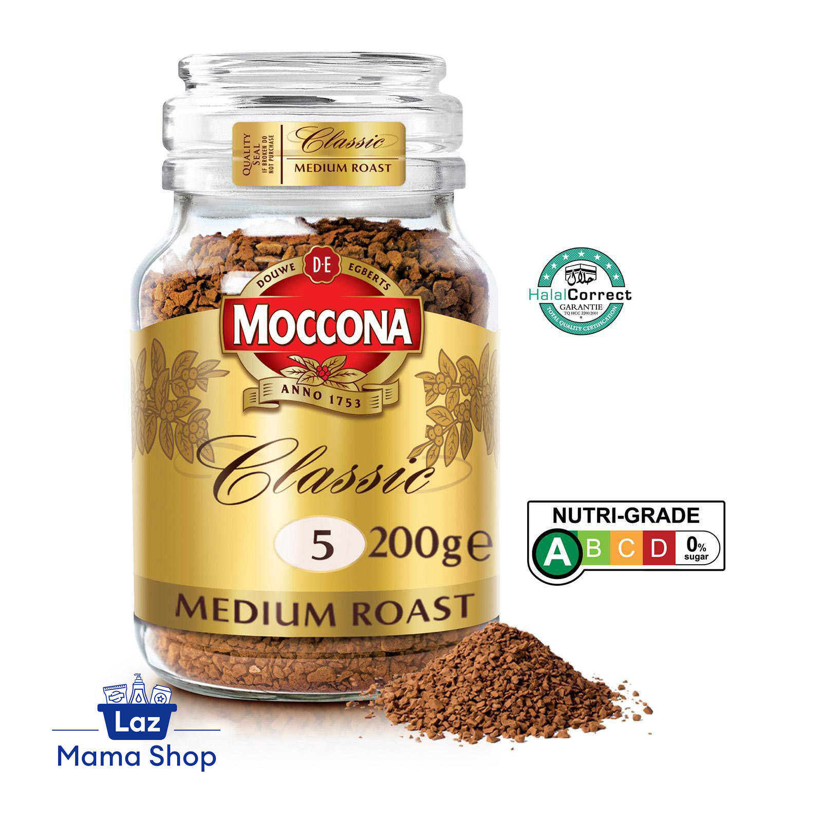 Moccona Classic Medium Roast Intensity 5 Freeze Dried Instant