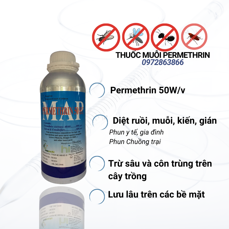 Thuốc diệt muỗi chai nhôm (1 lít)